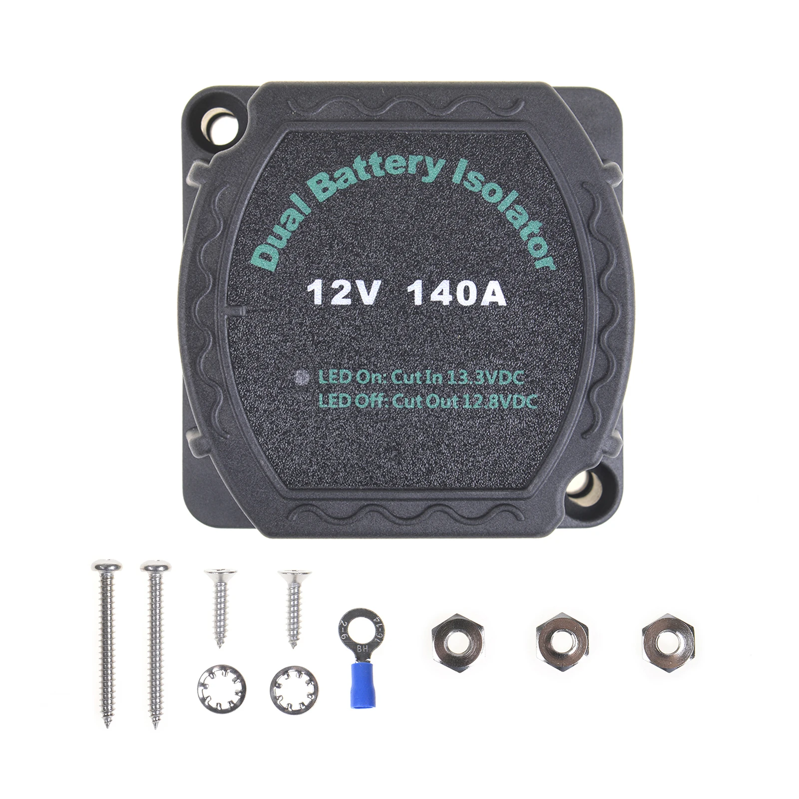 12V 140A Voltage Sensitive Relay Dual Smart Battery Isolator Protection Vsr Split Charge For Car Rv'S Boat Marine Camper Truck