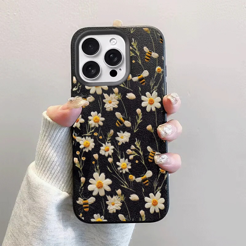 ตัวเลือกสินค้า เคสซิลิโคนลายดอกไม้และหัวใจ สำหรับ iPhone