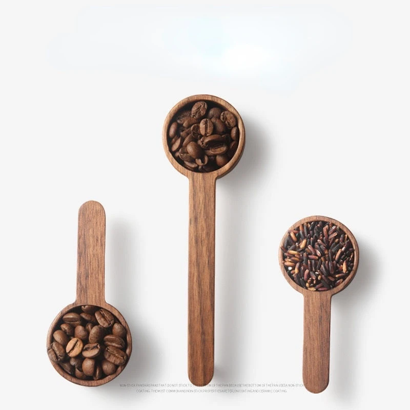 Coffee Measuring Bean Spoon Solid Wood Measuring Spoon Spade Coffee Powder Spoon Quantitative