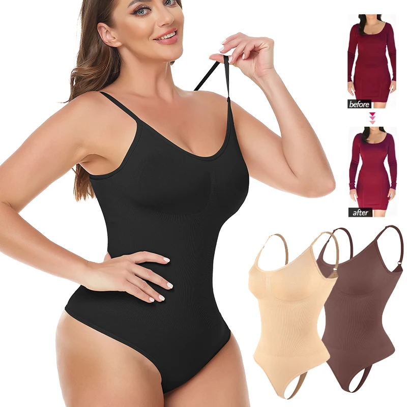 

Women Sexy Thong Bodysuits Corsets Butt Lifter Waist Trainer Shapewear MISS MOLY Seamless Strap Tummy Slimming Body Shaper Faja