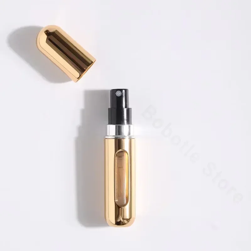 Spray Bottle Perfume Atomizer Mini Perfume Atomizer Refillable Spray Bottle 10PCS 5ml Mini Empty Refillable Spray Bottle Perfume Atomizer Portable Liquid Container for Cosmetics Traveling Aluminum Spray