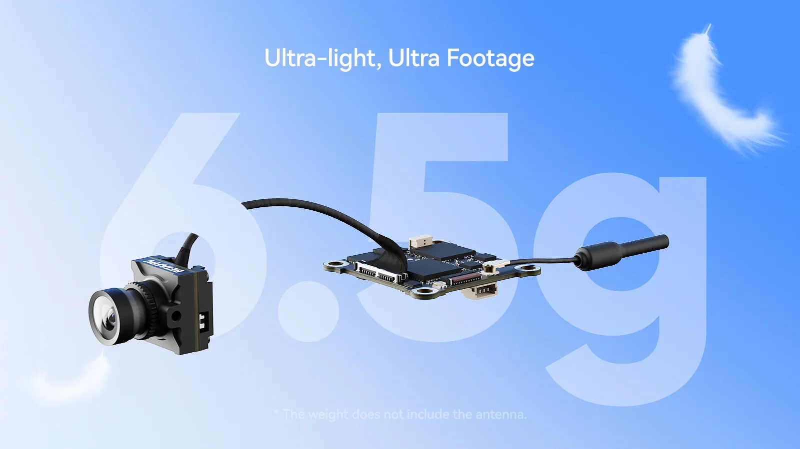 Воздушный блок BETAFPV P1 HD VTX 1080p при 60 кадрах в секунду, задержка 60 мс. Поддержка протокола ArtLynk для комплекта Meteor75 Pro P1 / Aquila20 HD FPV. thumbnail 5