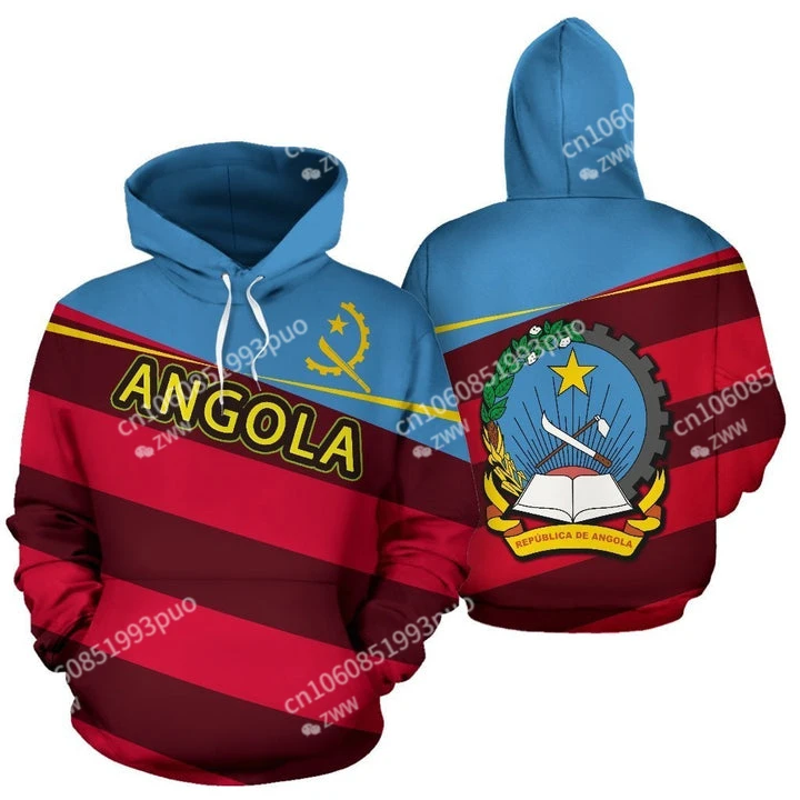 

Country Flag Angola Symbol Colorful Tracksuit 3DPrint Men/Women Harajuku Pullover Autumn Long Sleeves Hoodies