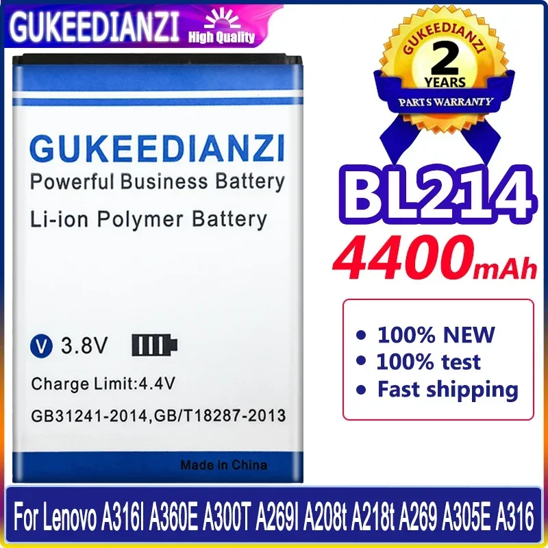 

Аккумулятор BL214 BL236 BL 214 BL 236 4400 мАч для Lenovo A316I A360E A300T A269I A208t A218t A269 A305E A316 батареи + отслеживание