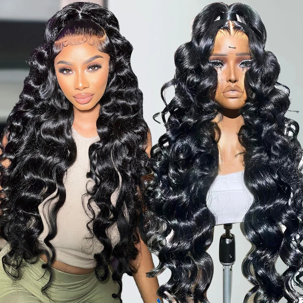 Human hair wigs 250 Density Loose Deep Wave 13x6 HD Lace Front Wigs 100% Human Hair Brazilian 5x5 Glueless Wig Human Hair Ready to Wear Prepluck