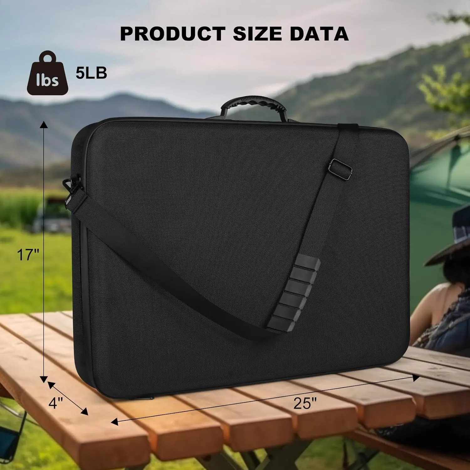Portable Carrying Case Travel Bag for Starlink Gen3, Protective Waterproof Organizer Storage Case for Starlink Gen 3