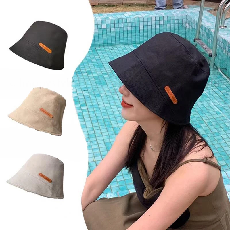 Hip Hop Outdoor Travel Panama Cap Sun Caps For Men Women Summer Cotton Bucket Hat Letter Print Fisherman Hats For Girls