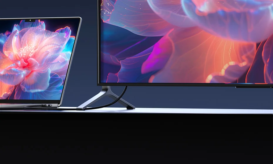 Hagibis USB4 USB-C Cable 80Gbps 240W Right Angle 8K