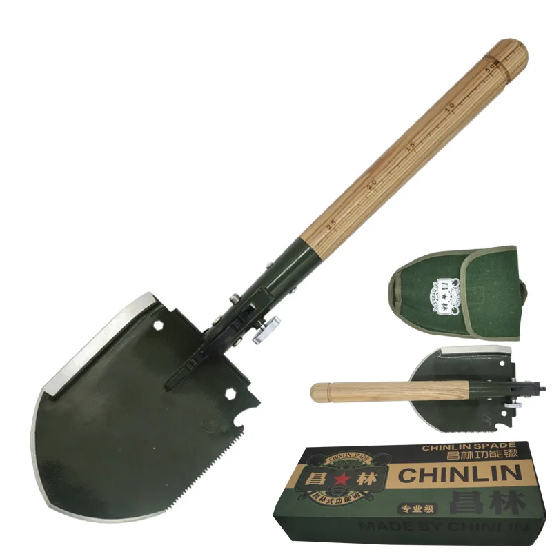 WJQ-308 Chinese Military Shovel Folding Portable Multifunctional Camping Hunting EDC Outdoor Survival Spade Axe Multi Tools 3