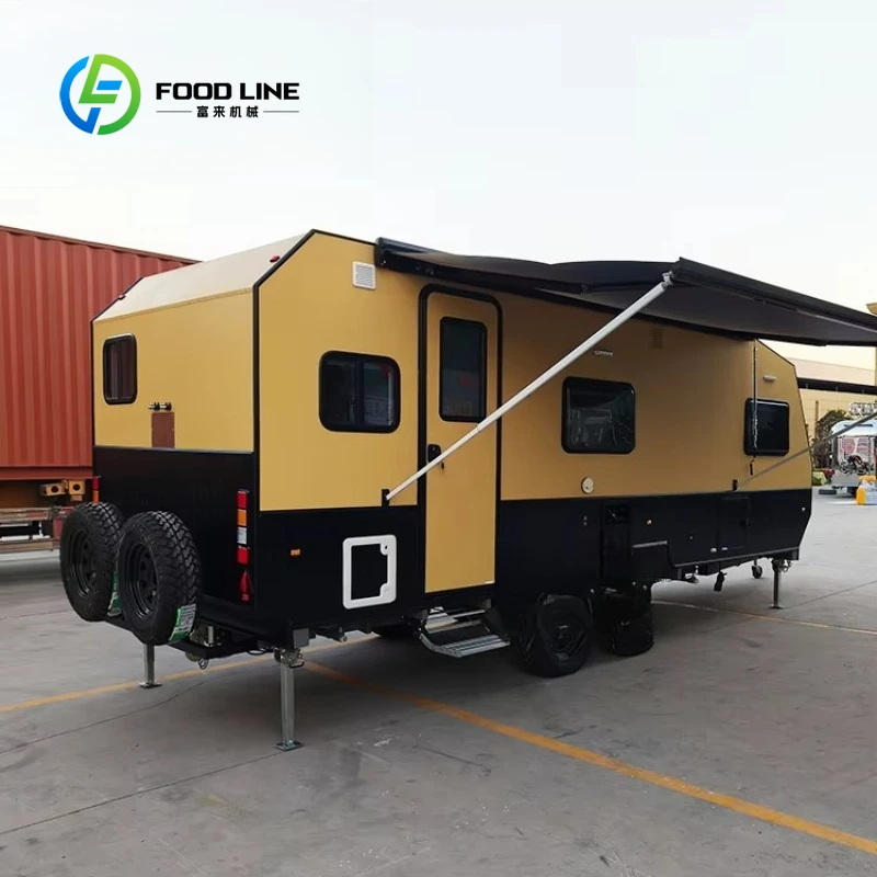 รถบ้านออฟโรดขนาดสั่งทำพิเศษ รถบ้านสำหรับเดินทางแบบออฟโรด รถพ่วงสำหรับเดินทางแบบระบบกันสะเทือนอิสระ 1