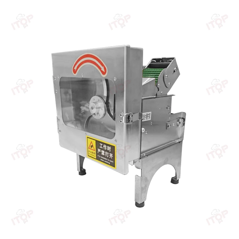 ITOP Commercial Vegetable Slicer,Automatic Shallot Cutter,Electric Slicer for Spring Onion 1.5-35mm thickness adjustable 2