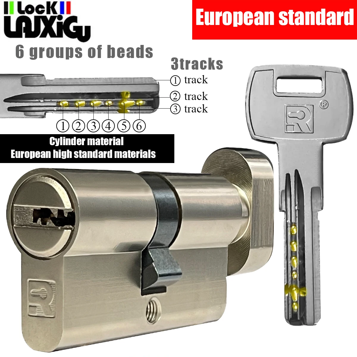 European Standard Door Lock Cylinders All Same Key For Entry Door Gate door lock cylinder