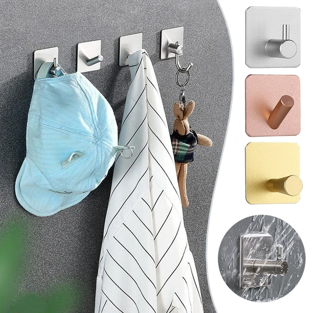 Ganci Adesivi Muro 5 Pezzi - Senza Foratura Per Bagno E Cucina | Bianco, Portata 5kg - Foto 8