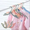 5Pcs Plastic Folding Clothes Hangers Portable Travel Hangers Household Multifunctional Hanger Clothes Drying Racks 1