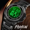 SKMEI 1712  2 Time Stopwatch Fashion LED Waterproof Watches relogio masculino Men Sport Watch Mens Digital Wristwatches 3