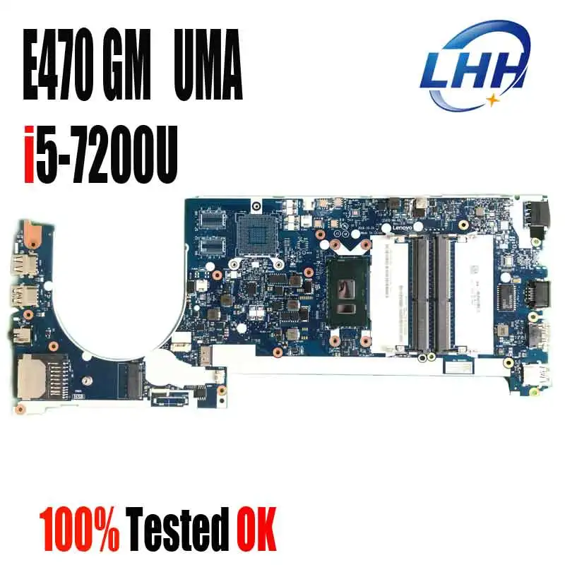 

Материнская плата для Lenovo ThinkPad E470 E470C UMA с I5-7200U 100% Протестировано Ok 01EN245 NM-A821