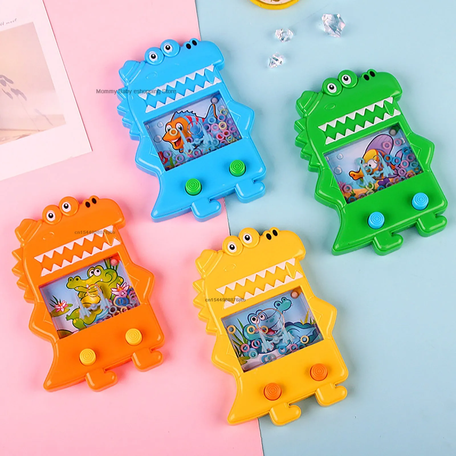 1Pc Classic Machine Children's Toy Parent-Child Interactive Children's Game Machine Hand-held Water Ring Throwing