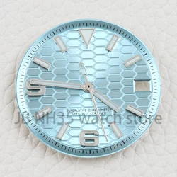 Blue Luminous Watch Dial and Hands - 28.5mm Replacement Parts - No logo (11 - ice blue)
