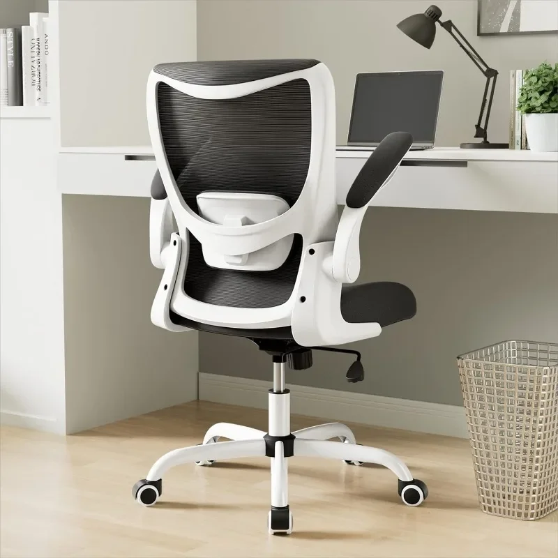 

MUXX.STIL Office Chair, Ergonomic Desk Chair with Adjustable Lumbar Support and Flip up Armrest, Breathable Mesh Computer Chair