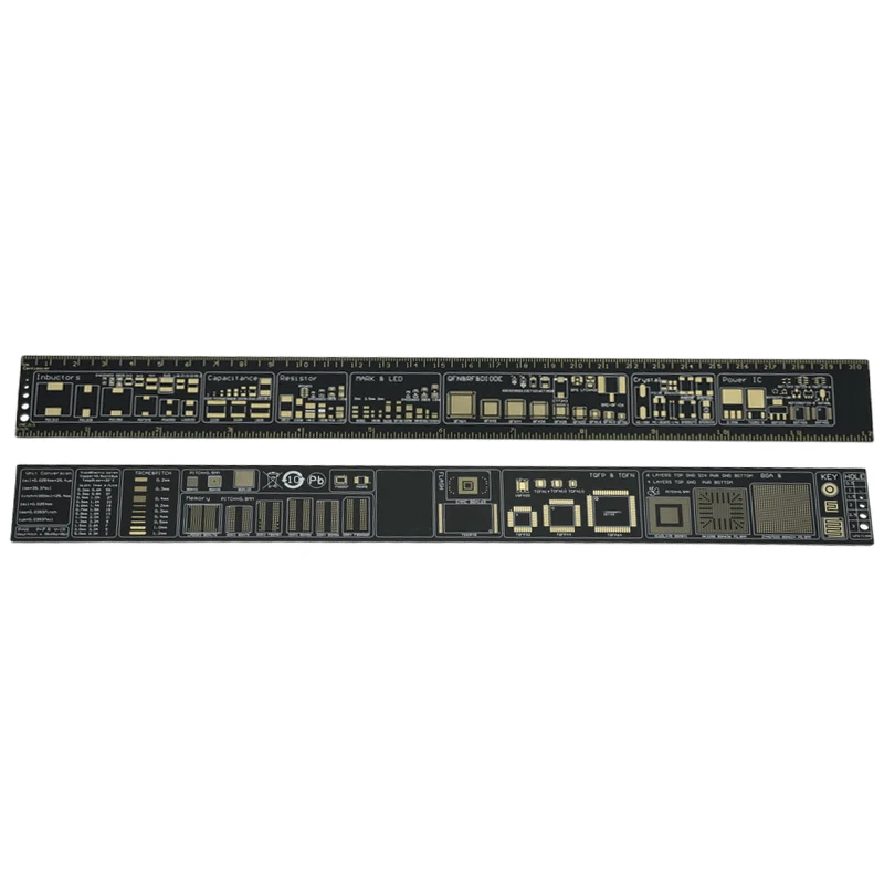 Multi-Functional PCB Ruler - Precision Measuring Tool for Electronic Components