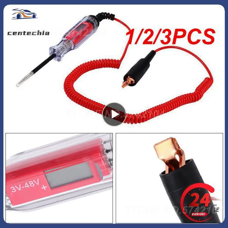 

1/2/3PCS High Quality Auto Circuit Tester Truck Voltage Tester Circuit DC 6V 12V 24V Auto Circuit Tester Auto Diagnostic Probe