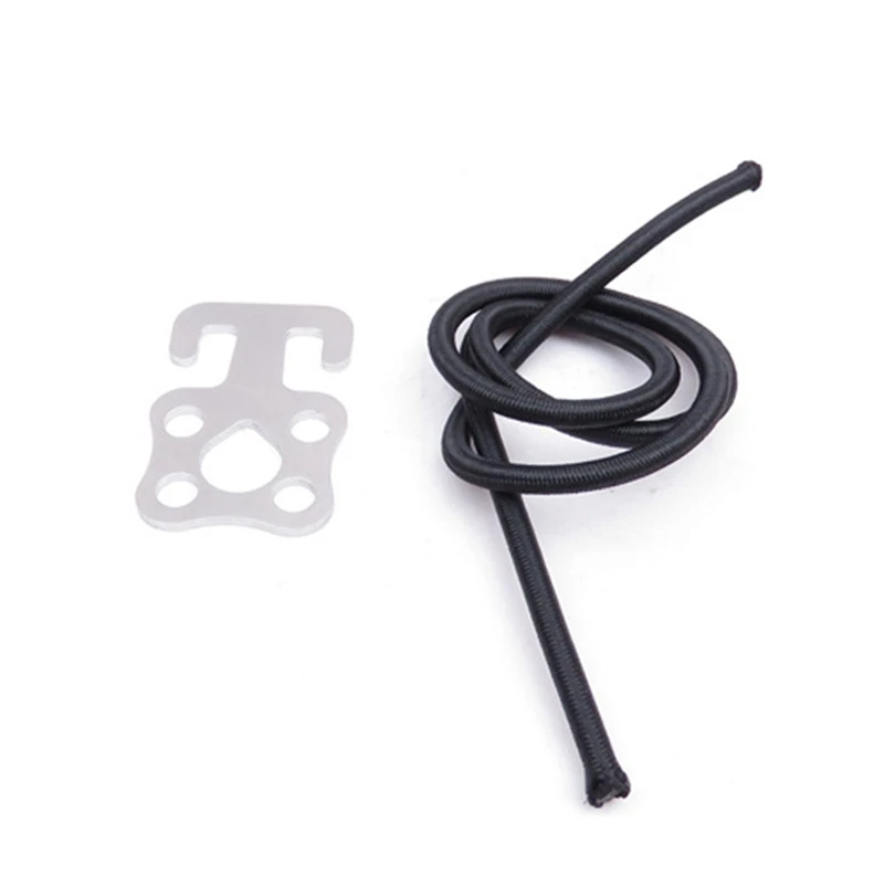 

2X Scuba Diving SS Plate Hook With Bungee For Backmount Sidemount BCD And Dry Suit