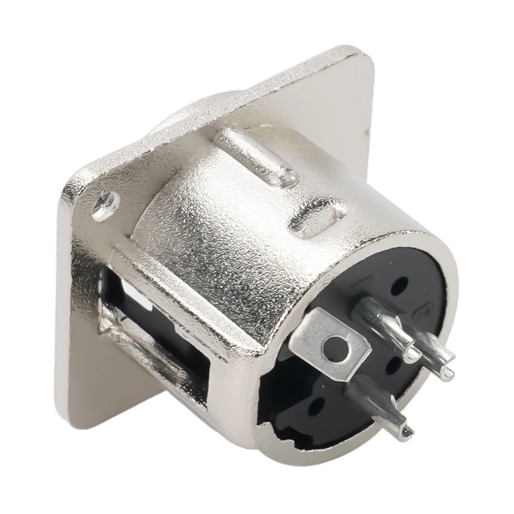 

XLR Plug XLR Socket 3 Pin XLR Chassis Socket Silver Snake Cable Applications Solder Terminals 3 Pin Panel Mount