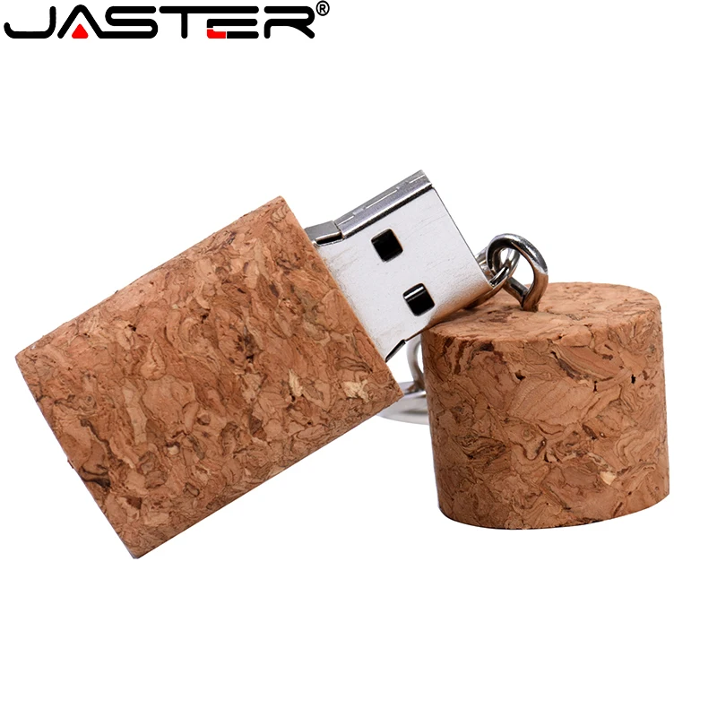 

Fashion Wooden Cork USB Flash Drive 128GB Wood Bottle Plug Pen Drive 64GB 32GB Memory Stick with Keychain Gifts Free Shipping