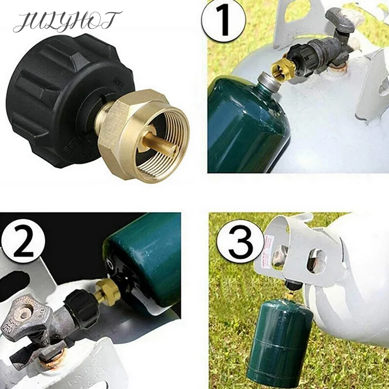 Outdoor Picnic Gas Cylinder Tank Gas Propane Refill Adapter QCC1 Regulator Valve Converter Adapter BBQ Tools Factory Outlet