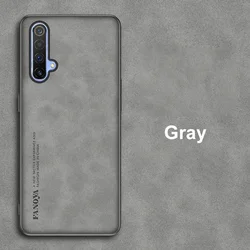 Custodia per telefono in PU pelle protettiva opaca alla moda - Cover posteriore in silicone rinforzato