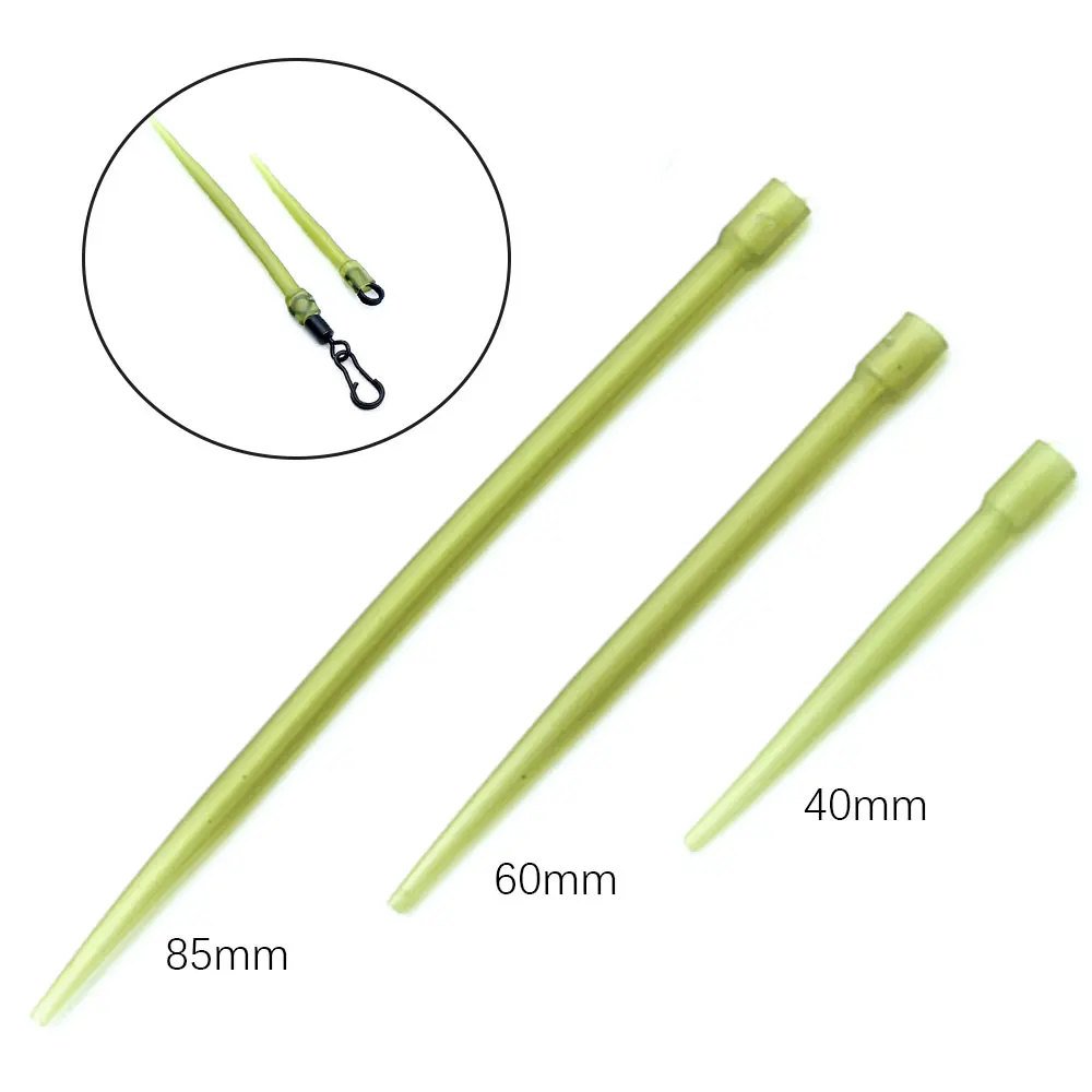 20 pièces accessoires pêche carpe anti-enchevêtrement manchon caoutchouc montage cheveu