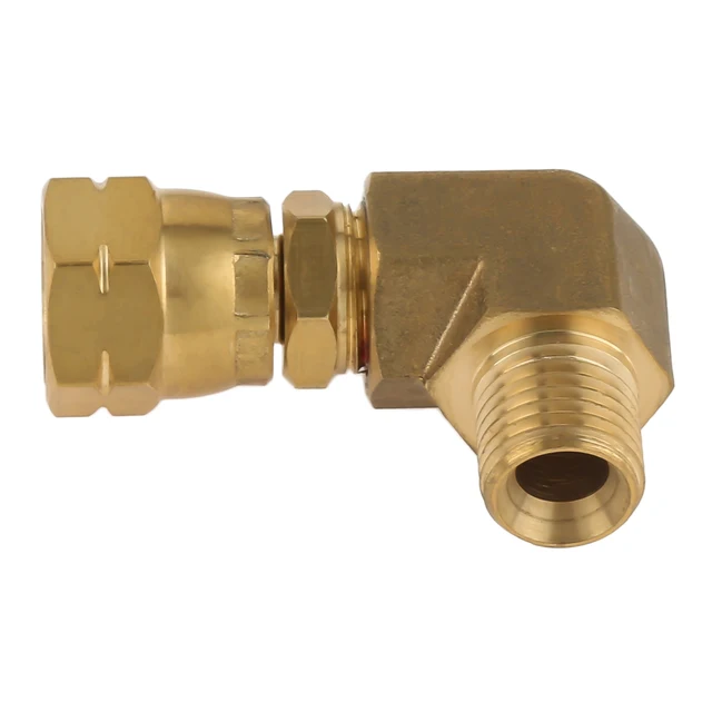 Szilárd Sárgaréz Gázcsatlakozás 90 Fokos Szög Könyök 1/4 A Bal Oldali Szálban Lpg Tűzhely -Tömlő Adapter Csatlakozó Gáztűzhöz/Palackhoz - Image 4