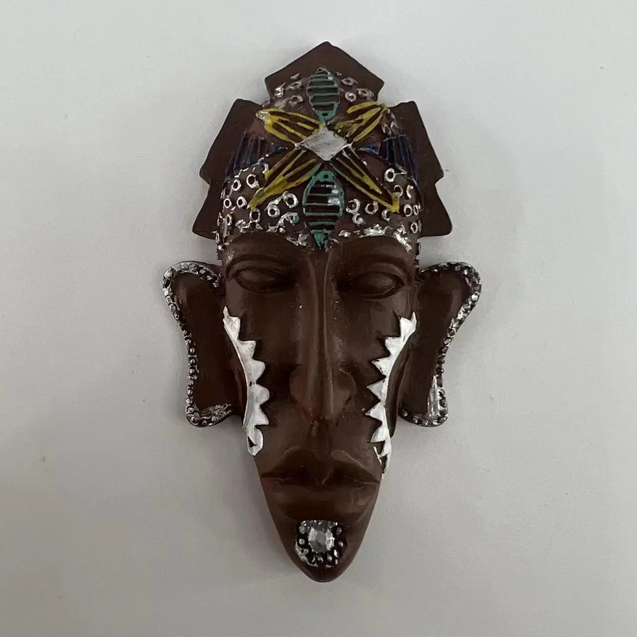 World Culture Ethnic Masks Refrigerator Stickers Ravel Souvenirs Crafts Refrigerator Stickers Decorations Crafts Gifts For Frie