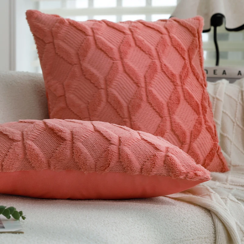 Outdoor Cushions Coral Pink Cushion OUTDOOR PIPER PILLOW CORAL