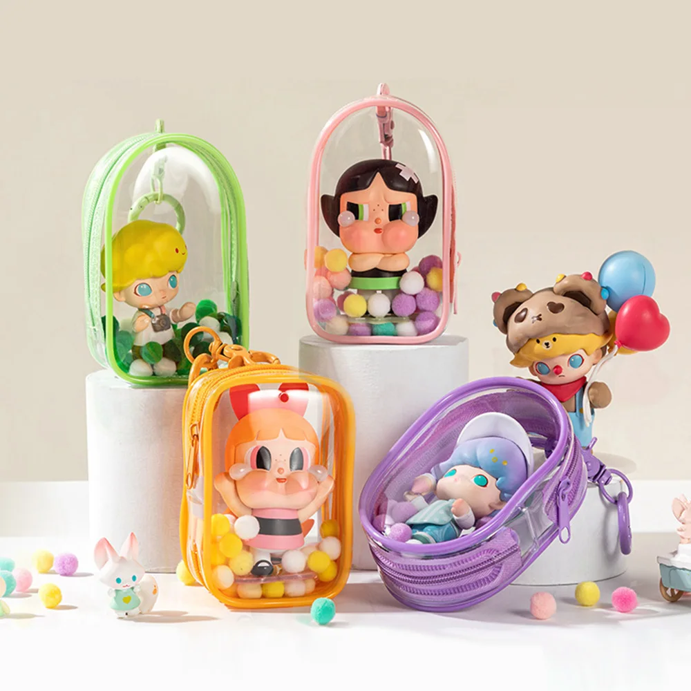 Jewelry Storage Box Transparent Storage Bag Mystery Box Keychain Bag Thickened Wallet Cute Doll Display Out