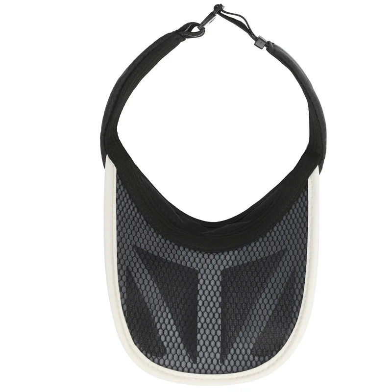 Extended Brim Golf Sports Cap Men Women Big Head Empty Top Reflective Outdoor Hat Mesh Breathable Sun Golf Hat