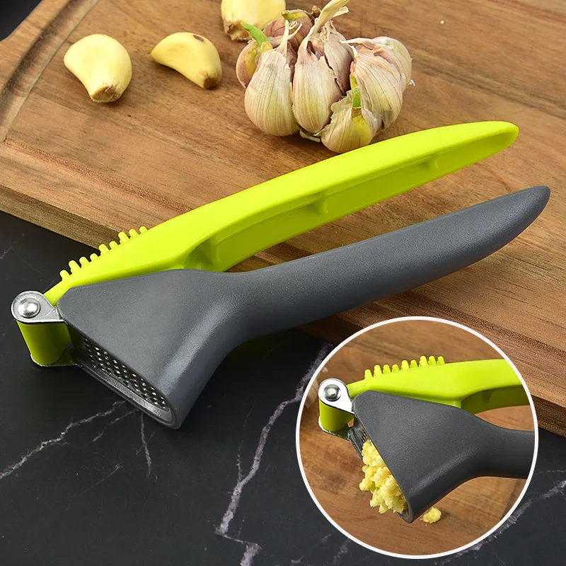 Stainless Steel Garlic Press Crusher Multifunction Handheld Ginger