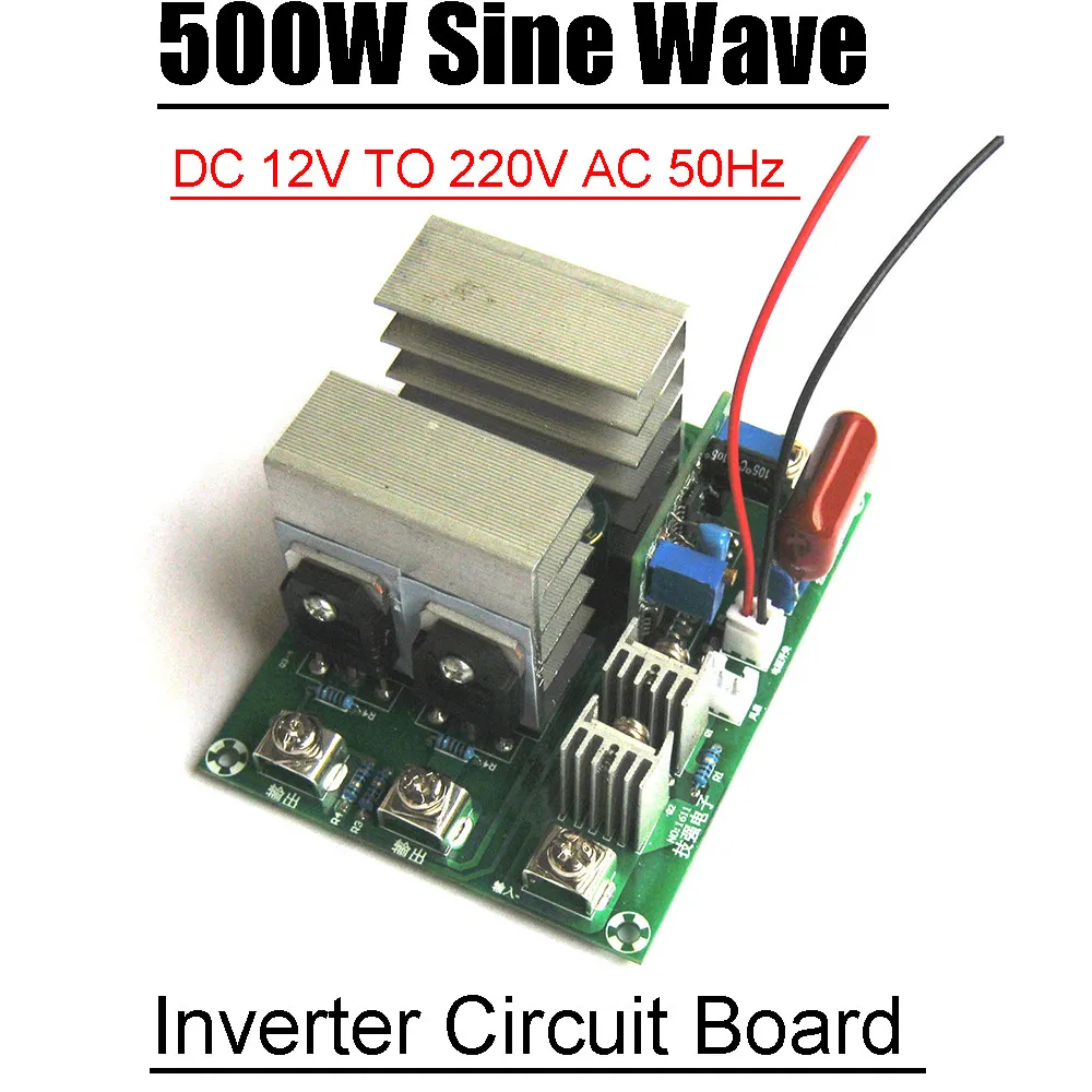 500W Sine Wave DC-AC 12v To 220V Bridge 50HZ Inverter Driver Board ...