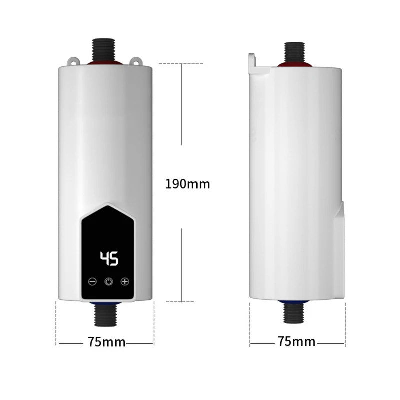 3500W Kitchen Bathroom Instantaneous Electric Water Faucet Heater Instant Tankless Hot Water Tap Heating Machine Shower 110V 2