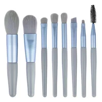 8Pcs Soft Fluffy Makeup Brushes Set for cosmetics Foundation Blush Powder Eyeshadow Kabuki Blending Makeup brush beauty tool 5