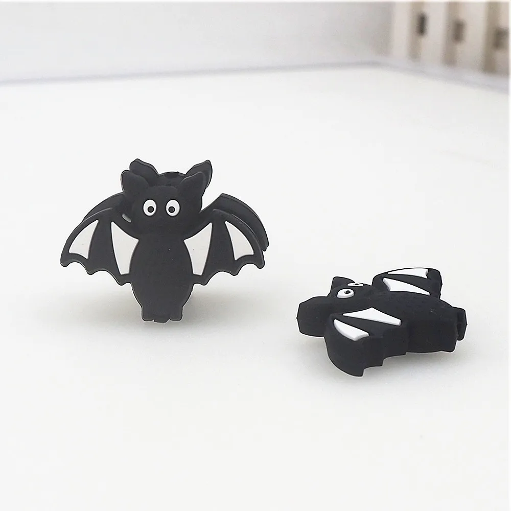 Perle en silicone chauve-souris noire Perle de chauve-souris d