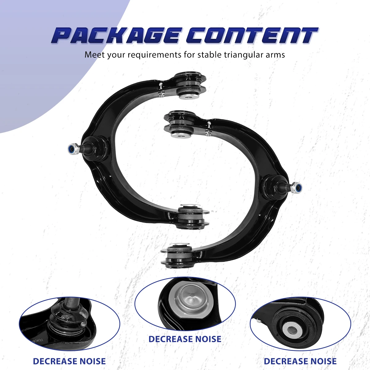 AzbuStag 2PCS Front Upper Control Arms 4