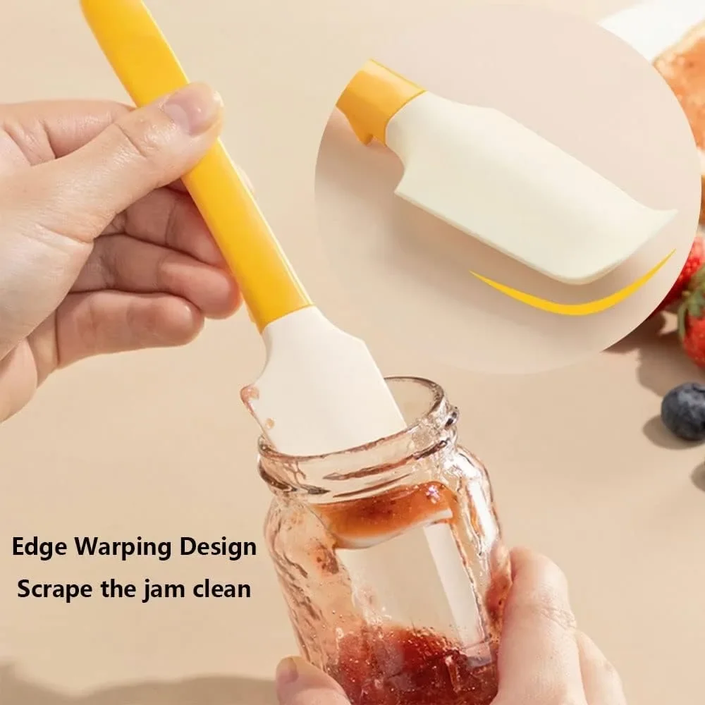 Silicone Spatula Butter Spatula Jam Spreader Breakfast Bread Spread Kitchen Gadgets BPA-free Heat Resistant NonStick Baking Spatula silicone spatula