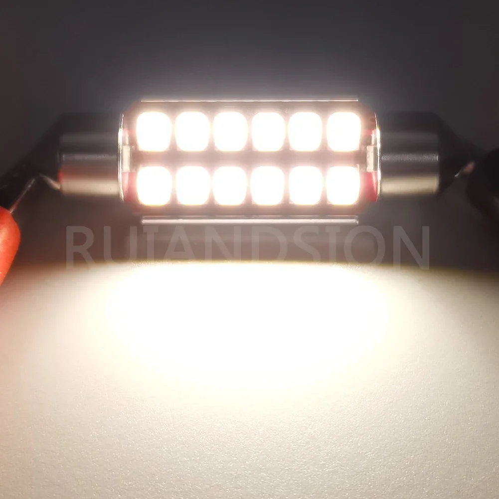 ตัวเลือกสินค้า หลอดไฟ LED รถยนต์ 2835SMD สว่างพิเศษ สำหรับไฟอ่านหนังสือ ไฟป้ายทะเบียน ไฟท้าย