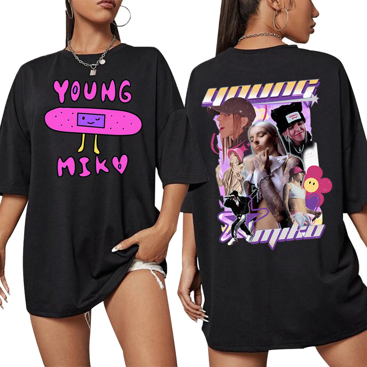 

Футболка унисекс Young Miko THE XOXO TOUR Merch, большой размер, подарок для фаната