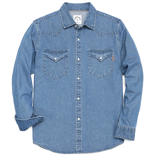 Levi's Men's Matthew New Western Denim Shirt - Macy's | Western denim shirt  men, Western denim shirt, Denim shirt men