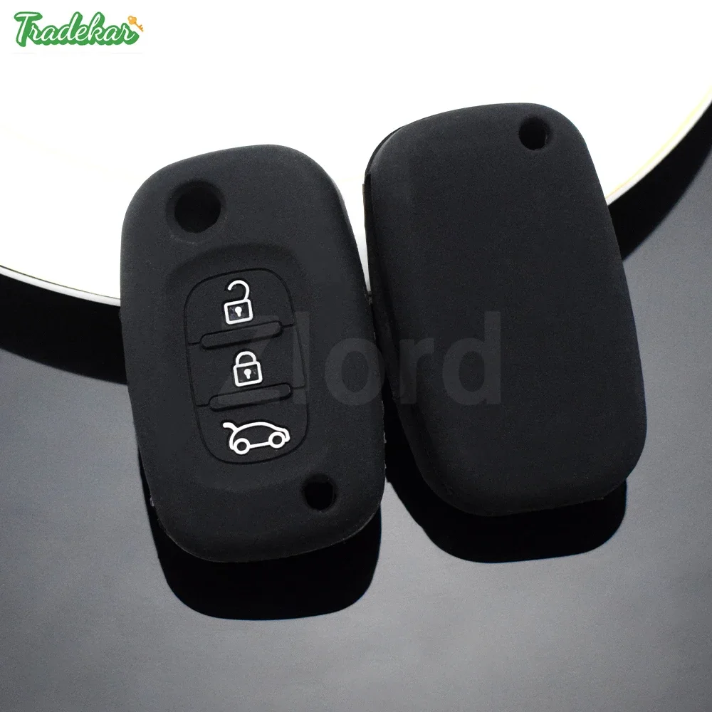 Per Renault Duster Megane Duster Sandero Kangdoo Captur Twingo 3 Pulsanti Car Key Skin Silicone Car Key Cover Case Holder