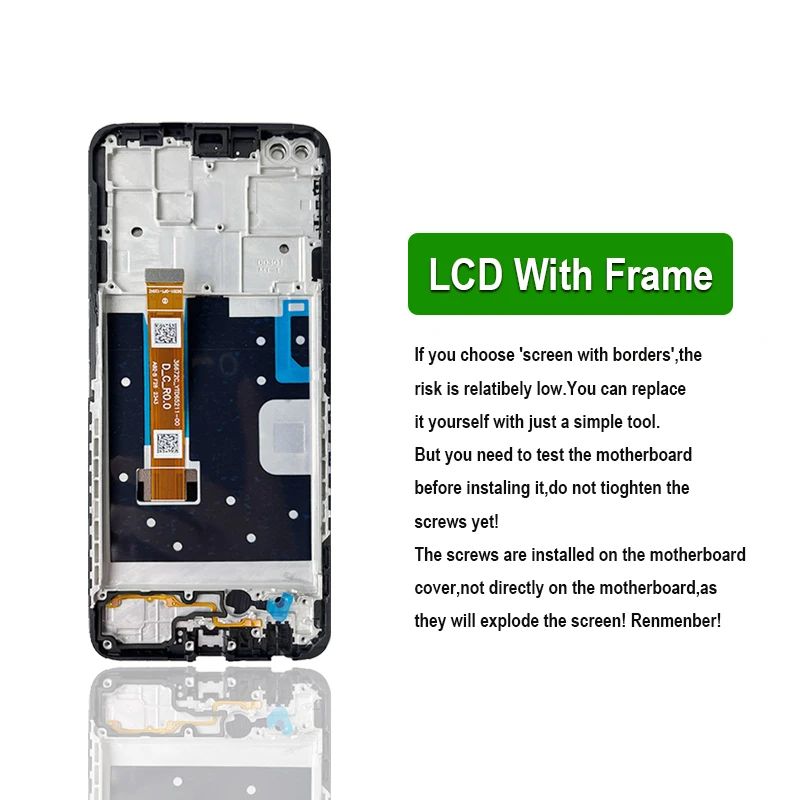 Oppo Reno4 Z 5G LCD, CPH2065 디스플레이 스크린, 터치 디지타이저 어셈블리 교체 부품, 6.57 인치 디스플레이