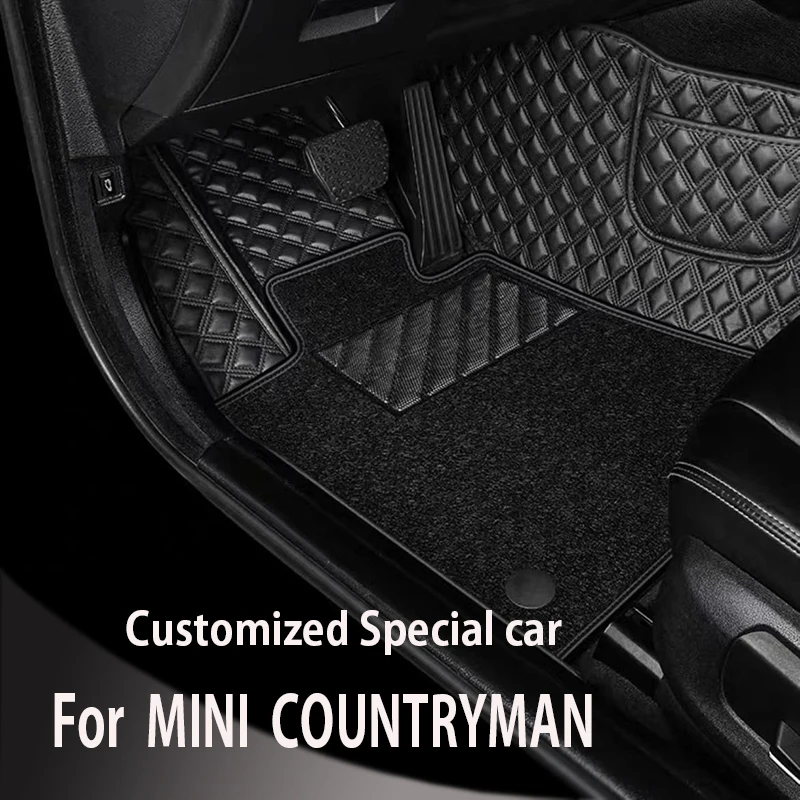 

Car floor mats for MINI COUNTRYMAN FIVE-SEAT 2011 2012 2013 2014 2015 2016 Custom auto foot Pads automobile carpet cover