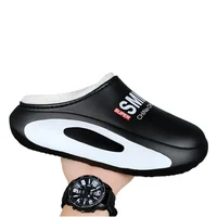 Winter Men Warm Slippers Cotton Slippers Outdoor Indoor Warm Shoes Waterproof Men Couple Comfortable Home Bedroom Plush Slippers - Image 2